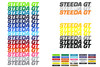 Steeda GT 90's Premium Windshield Decal