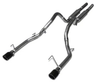 Pypes Mustang GT M-80 Mid-Muffler Cat-Back Exhaust - Black Tips (2005-2010)