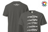 This Steeda Official Mustang Generations T-Shirt feature iconic Fox Body, SN95, New Edge, S197, and S550 Steeda Mustang Track Cars!