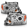 Anzo F-150 Projector Headlights w/ Halo and LED Chrome G2 (2004-2008)