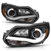 Anzo Focus Projector Headlights w/ Plank Style Design Black (2012-2014)