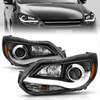Anzo Focus Projector Headlights w/ Plank Style Design Black (2012-2014)