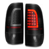 Anzo F-150 LED Tail Lights w/ Light Bar Black Housing Smoke Lens (1997-2003)