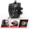 Anzo F-250 - F-550 Super Duty Projector Headlights w/ Light Bar Switchback Black Housing (2008-2010)