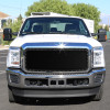 Spec-D Tuning F-250 Rivet Style Stainless Steel Mesh Front Grille Insert - Black (2011-2015)