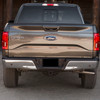 Spec-D Tuning F-150 Sainless Steel Rear Bumper w/ Liscense Lamps & Parking Sensor Holes - Chrome (2015-2017)