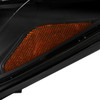 Spec-D Tuning Focus LED Bar Projector Headlights w/ LED Turn Signal Lights - Matte Black Housing, Clear Lens (2012-2014)