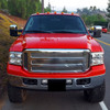 Spec-D Tuning F-250 Crystal Headlights w/ SMD LED Light Strip - Chrome Housing, Clear Lens (2005-2007)