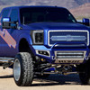 Spec-D Tuning F-250 Projector Headlights w/ LED C-Bars - Jet Black Housing, Clear Lens (2011-2016)