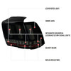 Spec-D Tuning Mustang Sequential LED Tail Lights - Gloss Black Housing, Smoked Lens (1999-2004)