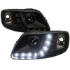 Spec-D Tuning 2LHP-F15097SM-RS F-150 Projector Headlights w/ SMD LED Light Strip - Black Housing, Smoked Lens (1997-2003)