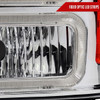 Spec-D Tuning F-250 Euro Factory Style Headlights w/ Dual LED C-Bars - Chrome Housing, Clear Lens (1999-2004)