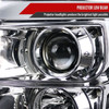 Spec-D Tuning F-250 Projector Headlights w/ LED C-Bars - Chrome Housing, Clear Lens (2011-2016)