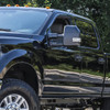 Spec-D Tuning F-250 Power Adjustable, Heated, BSM, ATS Tow Mirrors - Black w/ Clear LED Turn Signals, Puddle, Clearnace & Auxiliary Lights (2017-2019)