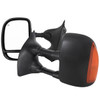 Spec-D Tuning RMX-F25099LEDH-P-FS F-250 Power Adjustable, Heated Tow Mirrors - Black w/ Amber LED Turn Signals (1999-2007)