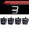 Spec-D Tuning F-250 Projector Headlights w/ Dual LED C-Bars & Sequential Signals - Gloss Black Housing, Smoked Lens (2008-2010)