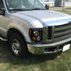 Spec-D Tuning F-250 Dual Halo Projector Headlights - Jet Black Housing, Clear Lens (2008-2010)