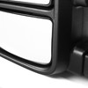 Spec-D Tuning F-250 Power Adjustable, Heated Tow Mirrors - Black w/ Clear LED Turn Signals & Clearnace Lights (1999-2016)
