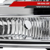 Spec-D Tuning F-250 Crystal Headlights - Chrome Housing, Clear Lens (1999-2004)