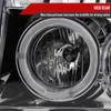 Spec-D Tuning F-150 Dual Halo Projector Headlights - Chrome Housing, Clear Lens (1992-1996)