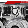 Spec-D Tuning F-150 Dual Halo Projector Headlights - Chrome Housing, Clear Lens (1992-1996)