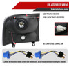 Spec-D Tuning F-250 Crystal Headlights - Matte Black Housing, Clear Lens (1999-2004)