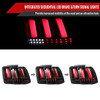 Spec-D Tuning Mustang Sequential LED Tail Lights - Jet Black Housing, Clear Lens (1999-2004)