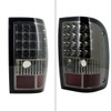 Spec-D Tuning Ranger  LED Tail Lights  - Chrome Housing, Smoked Lens (2006-2011)