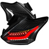 Spec-D Tuning LT-FOC155JMLED-TM Focus LED Tail Lights - Matte Black Housing, Clear Lens (2015-2019)