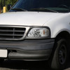 Spec-D Tuning F-150 Dual Halo Projector Headlights - Chrome Housing, Clear Lens (1997-2003)