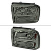 Spec-D Tuning F-250 Crystal Headlights - Chrome Housing, Smoked Lens (2005-2007)