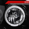 Spec-D Tuning F-250 Dual Halo Projector Headlights - Jet Black Housing, Clear Lens (1999-2004)