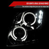 Spec-D Tuning Fusion Dual Halo Projector Headlights - Chrome Housing, Clear Lens (2006-2009)