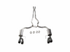 Roush Mustang GT Coupe Cat-Back Exhaust Kit - Quad Black Tips (2018-2026)