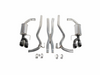 Roush Mustang GT Coupe Cat-Back Exhaust Kit - Quad Black Tips (2018-2026)