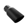 PPE 117023520 3.5" Inlet/5.5" Oval Outlet Stainless Steel Exhaust Tip - Matte Black 