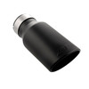 PPE 3.5" Inlet/5.5" Oval Outlet Stainless Steel Exhaust Tip - Matte Black 