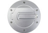 SilverHorse Mustang Billet Fuel Door - Silver/No Logo (2005-2009)