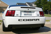 Steeda Mustang Cobra Rear Bumper Insert Decal - Black (2003-2004)