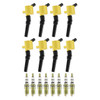 ACCEL Mustang/F-150 4.6L/5.4L 2V Supercoil & Copper Spark Plug Upgrade Kit - Yellow (1998-2008)