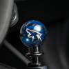 Billetworkz BW-KNB-MUSAU-COY-C-SP-BLK Mustang Auto Shift Knob w/ Black Adapter - Cosmic/Coyote Engraved (15-26)