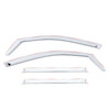 Putco Super Duty SCAB Element In-Channel Window Deflector 4pc Set - Chrome (2017-2022)