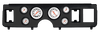 Classic Instruments Mustang 6pc Gauge Cluster Kit - Black Panel w/ Velocity White Full-Sweep Gauges (1979-1986)