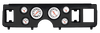 Classic Instruments Mustang 6pc Gauge Cluster Kit - Black Panel w/ Velocity White Short-Sweep Gauges (1979-1986)