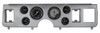 Classic Instruments Mustang 6pc Gauge Cluster Kit - Aluminum Panel w/ AutoCross Grey Short-Sweep Gauges (1979-1986)