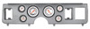 Classic Instruments Mustang 6pc Gauge Cluster Kit - Aluminum Panel w/ Velocity White Full-Sweep Gauges (1979-1986)