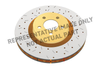 DBA Focus RS Rear 4000 Series XS Gold Drilled & Slotted Brake Rotor (2017-2018)