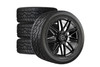 Velgen Wheels F-150 VFF-9 Gloss Black Wheel & Tire Package - 24x10 +38 (2015-2025)