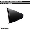 AirDesign Mustang Quarter Window Scoop Set - Oxford White (2024-2025)