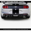 AirDesign Mustang EcoBoost Rear Diffuser Valance - Satin Black (2018-2023)